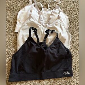 Ryka Charcoal Sports Bra with Straps bundle of 3